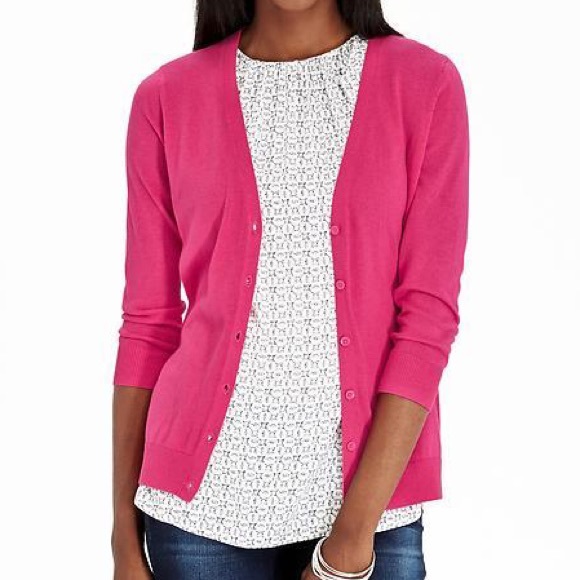pink cardigan old navy